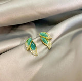 10 Pairs Leaf Earrings Ear Clip Gift Women's Jewelry