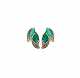 10 Pairs Leaf Earrings Ear Clip Gift Women's Jewelry