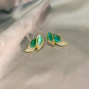10 Pairs Leaf Earrings Ear Clip Gift Women's Jewelry