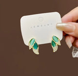 10 Pairs Leaf Earrings Ear Clip Gift Women's Jewelry