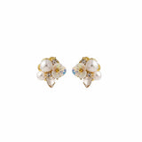 Vintage Flower Earring Ear Clip for Women Party Gift Lot of 10 Pairs