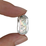 10 pcs Rectangle Pearl Beads Plated Edge Beads