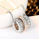 (10 pcs/lot) 3 Hoop Necklace Crystal necklaces & pendants