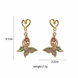 Colorful Butterfly Earrings - Set of 10, Ear Clip for Women