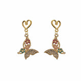 Colorful Butterfly Earrings - Set of 10, Ear Clip for Women