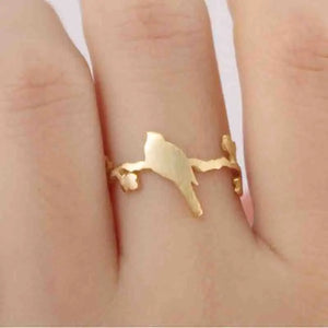 10 pcs/lot Mix Bird on Branch Rings Satisfied Gift For Lady Girls Kids
