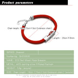 925 Silver Bracelet ECG Chain Link Personalized Women Jewelry