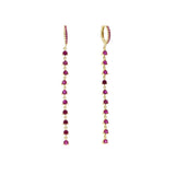 925 Silver Delicate Cz Tassel Dangling Earring