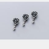 925 Sterling Silver Vintage Wish Flower Charms Jewelry Findings