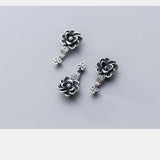 925 Sterling Silver Vintage Wish Flower Charms Jewelry Findings