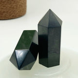 Natural Shungite Tower Point, Energy Healing Stone