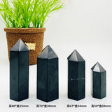 Natural Shungite Tower Point, Energy Healing Stone