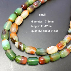 Natural Peacock Agate Stone Beads for Jewelry Making DIY Bracelet Necklace 15''