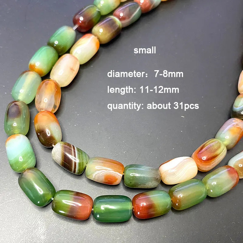 Natural Peacock Agate Stone Beads for Jewelry Making DIY Bracelet Necklace 15''