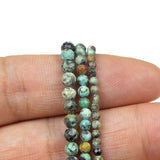 Natural African Turquoise Round Beads 2MM 3MM 4MM