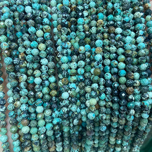 Natural African Turquoise Round Beads 2MM 3MM 4MM