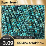 Natural African Turquoise Round Beads 2MM 3MM 4MM