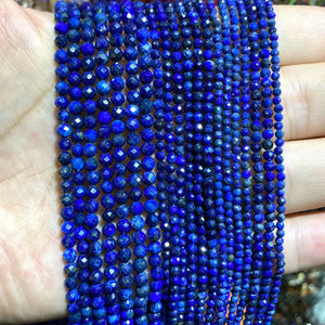 100% Natural Lapis Lazuli Round Beads 2MM-4MM