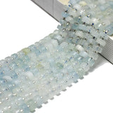Natural Aquamarine Rondelle Spacer Beads 4*6mm