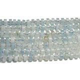 Natural Aquamarine Rondelle Spacer Beads 4*6mm