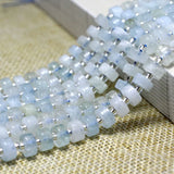 Natural Aquamarine Rondelle Spacer Beads 4*6mm