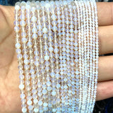 Natural Opal Faceted Round Beads 2-4MM