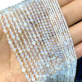 Natural Opal Faceted Round Beads 2-4MM