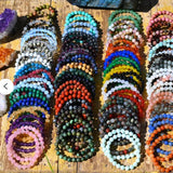 Natural Healing Mineral Stone Bracelet Distance Couple Bracelet Jewelry 8mm