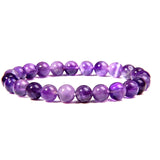 Natural Healing Mineral Stone Bracelet Distance Couple Bracelet Jewelry 8mm