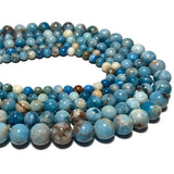 Natural Larimar Round Stone Beads 4/6/8/10MM