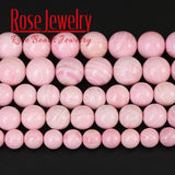 Natural Pink Deep Sea Shell Beads for Jewelry Making 6/8/10/12mm Strand 15''