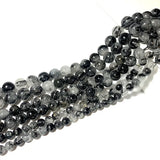 Natural Rutilated Quartz Stone Beads 6/8/10MM