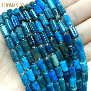 Natural Apatite Faceted Spacer Beads 15''
