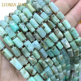 Natural Green Chrysoprase Faceted Spacer Beads DIY Jewelry Making