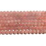 Natural Madagascar Rose Quartz Round Spacer Beads 6/8/10MM