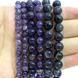 Natural Amethyst Purple Round Spacer Beads 6/8/10MM