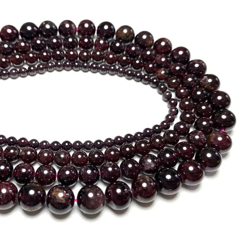 Natural Red Garnet Round Spacer Beads 4/6/8/10/12MM