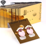 100 Pcs Plastic Earring Display Card Stud Organizer 4*3cm