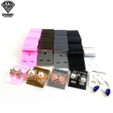 100 Pcs Plastic Earring Display Card Stud Organizer 4*3cm