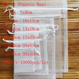 100 Pcs Organza Bags for Jewelry Christmas Wedding Gifts