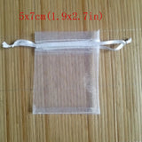 100 Pcs Organza Bags for Jewelry Christmas Wedding Gifts