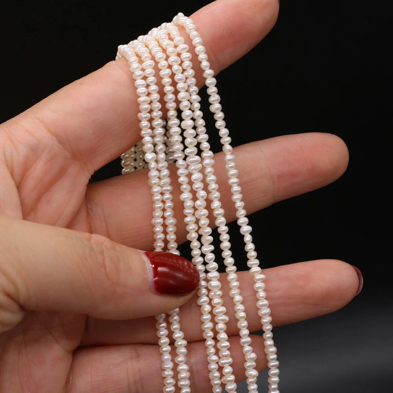 Potato Pearl Beads Natural Freshwater Pearls DIY Necklace Bracelet 14''