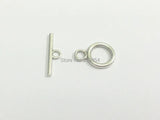 100pcs Vintage Silvery Alloy Toggle Hook Clasps 13x15mm
