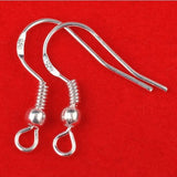 1000PCS 19mm 925 Sterling Silver Ball Hook Earrings