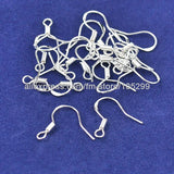 1000PCS 19mm Sterling Silver Hook Earrings Jewelry Findings