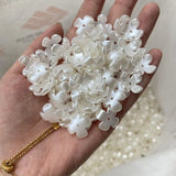 1000Pcs 16mm Acrylic Happiness Pearly Flower Beads DIY Accessories