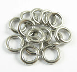 1000pcs 1.2*10mm Stainless Steel Jump Rings, Jewelry Finding