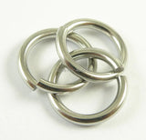 1000pcs 1.2*10mm Stainless Steel Jump Rings, Jewelry Finding