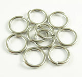 1000pcs 1.2*10mm Stainless Steel Jump Rings, Jewelry Finding