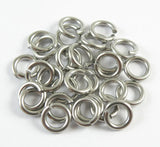 1000pcs 1.2*10mm Stainless Steel Jump Rings, Jewelry Finding